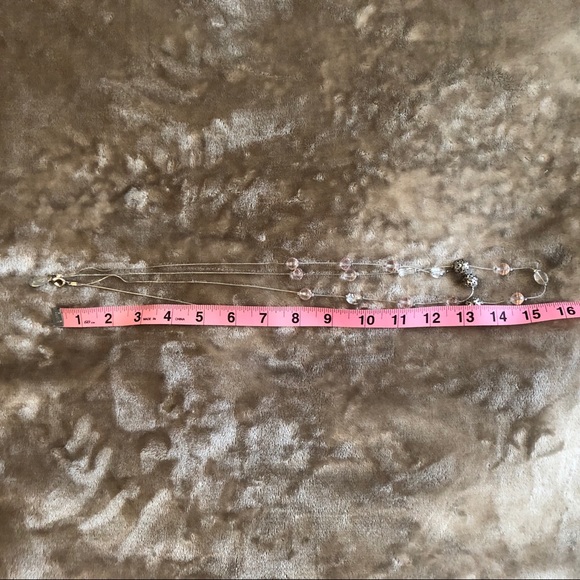 Very Pale Pink & Silver Necklace Set - Picture 8 of 11